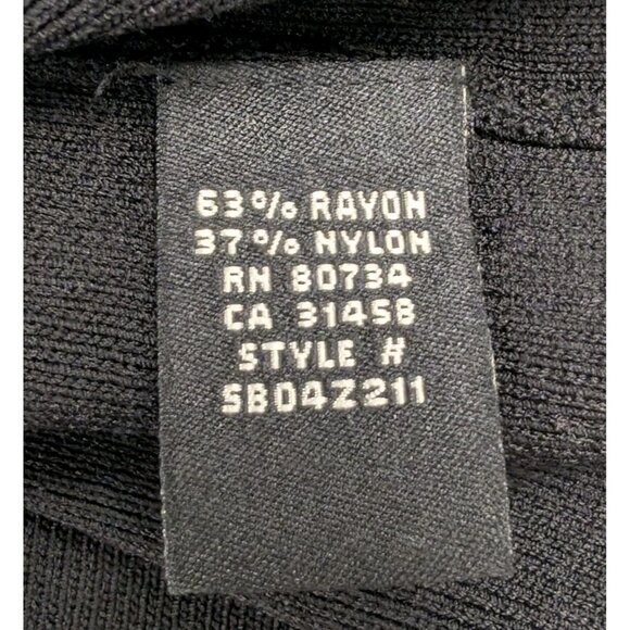 Vintage BCBG Max Azria Knit Shell Top Black White Trim - Picture 8 of 12